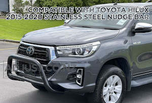 Black Nudge Bar Suitable For Toyota Hilux 2015-2020