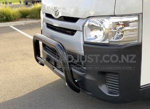 Compatible with Toyota Hiace Nudge Bar Stainless Steel "Black"