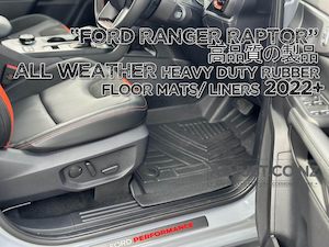2022+ Heavy Duty "Deep Dish" Rubber Floor Mats/ Liners For Ford Ranger Raptor