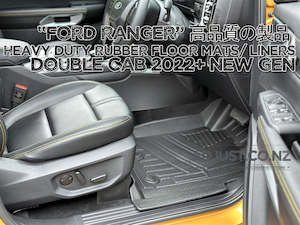 2022+ Heavy Duty "Deep Dish" Rubber Floor Mats/ Liners For Ford Ranger