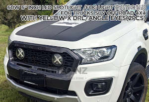 Led Spot Lamp: 60w Round LED Spot 6" Inch Spot Work Lamp W/ DRL Waterproof OFF-ROAD