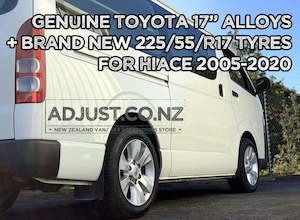 Other Accessories: Genuine 4x Toyota 17' alloys for 200 Series Hiace