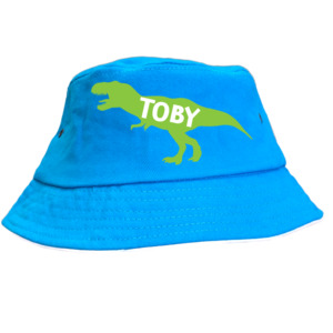 Personalised Dinosaur Kids Bucket Hat - Custom T-Rex Sun Hat NZ