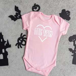 Brother Sister Tees: Little Sister Heart T-Shirt or Onesie