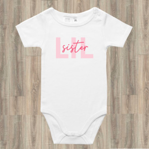 Brother Sister Tees: Lil Sister Onesie or Tee