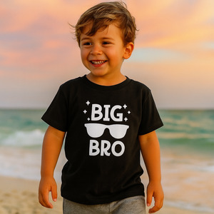 Brother Sister Tees: Big Bro Sunglasses T-Shirt – Cool Brother Tee for Kids