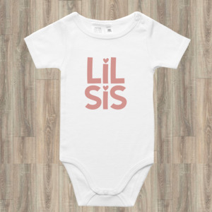 Lil Sis Onesie or Tee - Rose Gold
