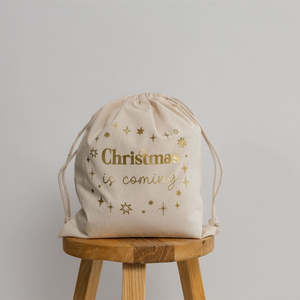 Christmas Collection: Gold Christmas is Coming December 1st Bag - Christmas Countdown Tradition