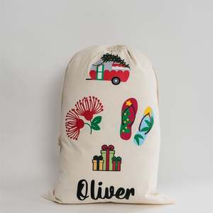 Personalised Kiwiana Santa Sack - Custom Christmas Sack with NZ Design