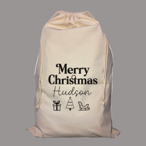 Christmas Collection: Merry Christmas Personalised Santa Sack - Custom Name  NZ