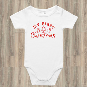 My First Christmas (Red) Onesie