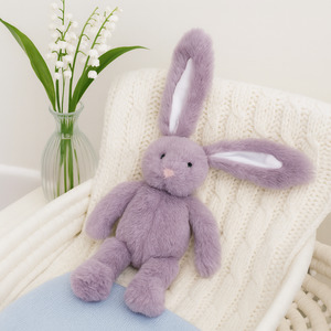 Products: Bunny Soft Toy Mauve – Soft Plush Baby Comforter