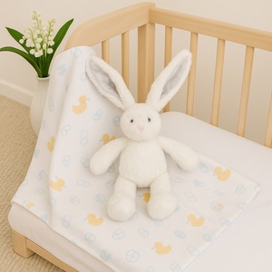 Bunny Soft Toy White – Soft Plush Baby Comforter