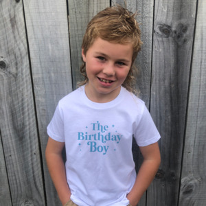 Age Tees: The Birthday Boy T-Shirt or Onesie Blue