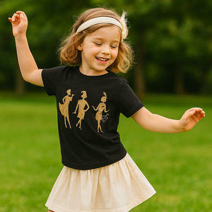 Girl's Art Deco Tee - Art Deco 2025 Napier Festival T-Shirt NZ