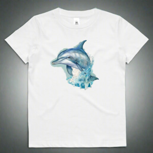 Themed Tees: Dolphin T-Shirt - Kids Ocean Theme Tee NZ