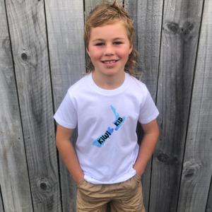 New Zealand Kiwi Kid T-Shirt or Onesie - Blue - NZ Pride Kids Clothing