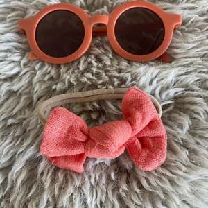 Orange Sunglasses & Headband Bow Set - Baby Summer Accessories NZ