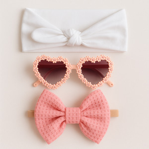 Apricot Sunglasses & Headband Set + Bonus Headband