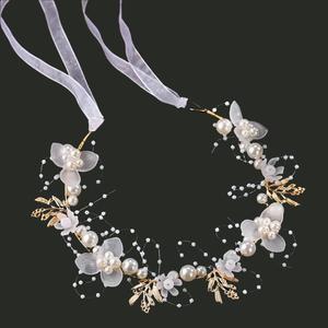 Pearl and Flower Headband