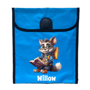 Personalised Items: Large Blue Personalised Book Bag - Custom Kids School Book Bags NZ
