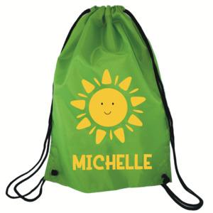 Green Waterproof Swim Bag - Personalised Kids Swimming Bag NZ
