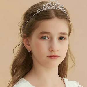 Dresses Tutus Accessories: Princess Tiara - Girls Sparkly Crown Hair Accessory NZ