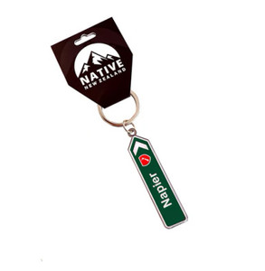 Napier road sign key ring