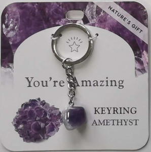 Products: Keyring Amethyst- You’re Amazing