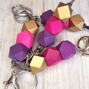 15cm: Geo Keyring - Jam Donut