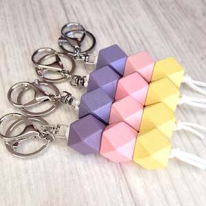 Keyring - Geo: Geo Keyring - Macarons