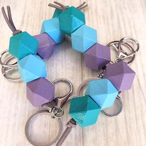 Geo Keyring - Boysenberry Sorbet