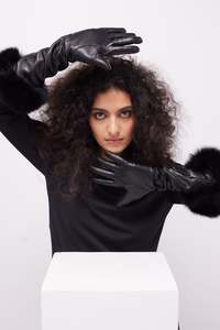 Accessories: Roxie Glove (LONG) : BLACK
