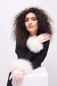 Accessories: Roxie Glove :  Baby pink
