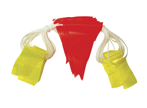 Products: 30 metre safety bunting, reflective