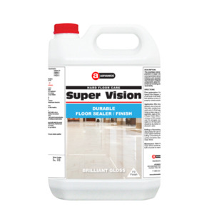 Chemicals: Advance SUPER VISION – Brilliant Gloss, Ultra Wear Floor Sealer Finish
