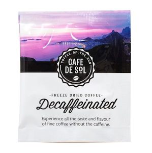 Cafe de Sol Decaffeinated Freeze Dried Coffee Sachets (500 sachets/ctn)