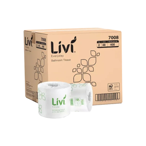 Livi Everyday Bathroom Tissue Single Wrapped Rolls 2 Ply (48 rolls/ctn) 7008