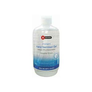 Chemicals: Advance Instant Hand Sanitiser Gel (70% alcohol)