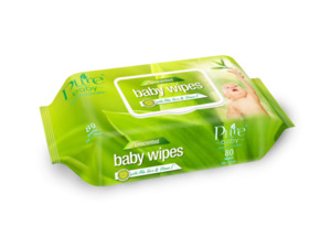 Pure Baby Wet Wipes 1 Ply (24 packs/ctn) BW80C