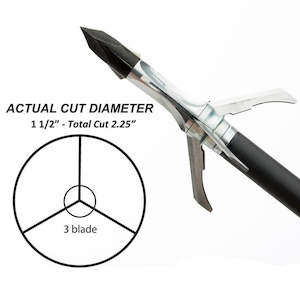 Grim Reaper: Grim Reaper Razortip Crossbow Mechanical Broadhead 100gr