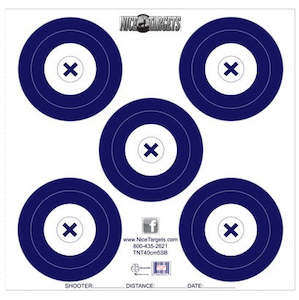 Nice Targets: Nice Target 40cm 5-Spot Blue
