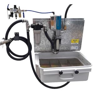 Waste Oil: 65L Waste Oil Basin with Pump Kit