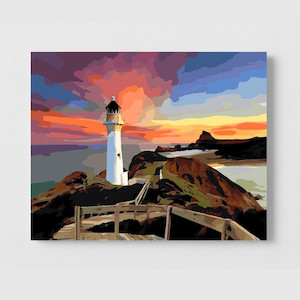 Products: Castlepoint Lighthouse NZ Paint by Numbers Adventure Collections