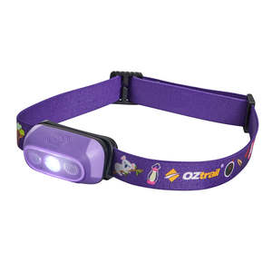 Oztrail: 80L Lumos Twinkle Kids Headlamp - Purple