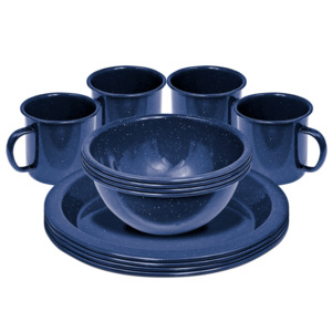 Campfire: 12 Piece Enamel Dinner Set