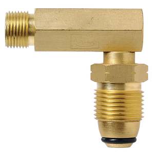 Gas Appliances: Adaptor - POL - 3/8" BSP (Right Angle)