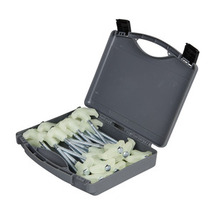 Screw In Tent Peg Set 25 Piece Glow in the dark
