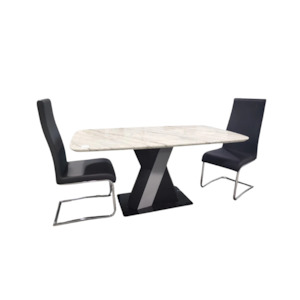 Cobalt Marble Dining Suite