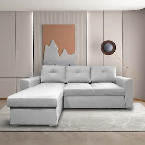 Sofa Bed: Cuneo Fabric Sofa Bed with Storage